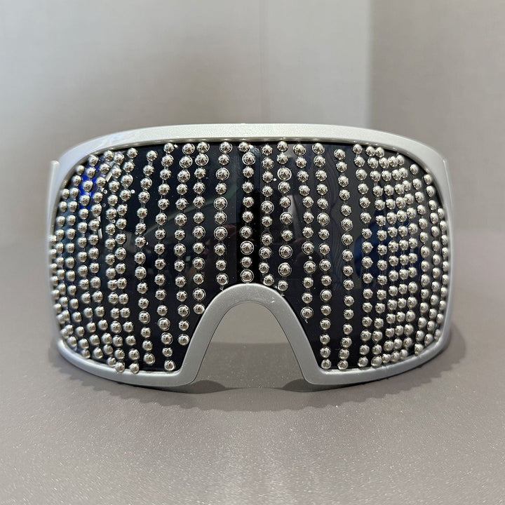 Ladies fashionable ski goggles with rhinestone-encrusted frame Stornfield