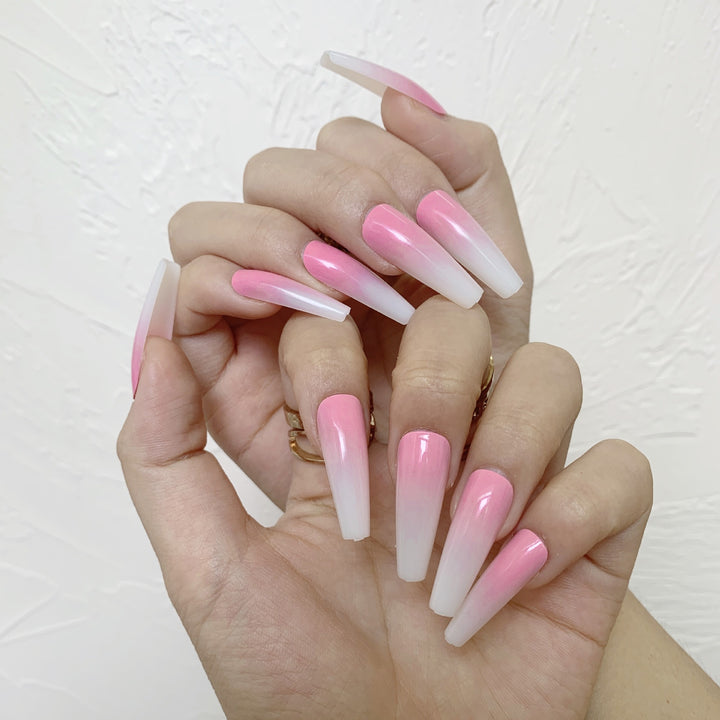 Nail set with stylish ombre design Stornfield