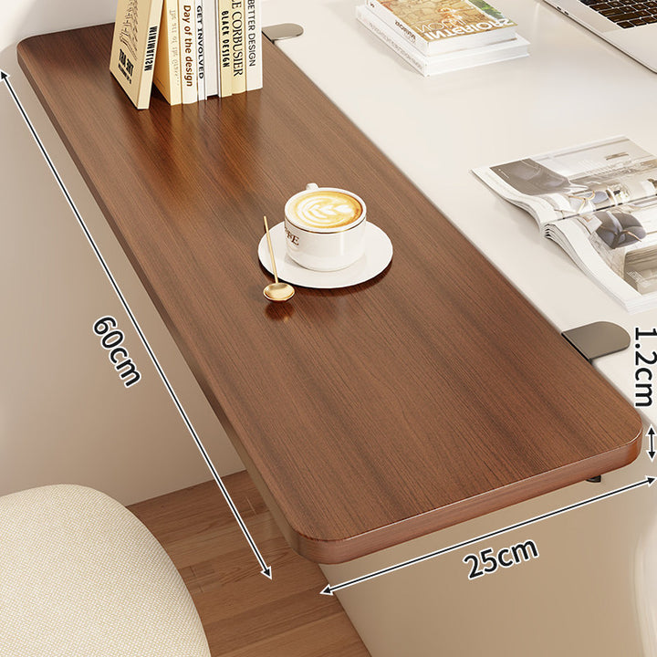 Slim Clamp-On Folding Side Desk Shelf Tray