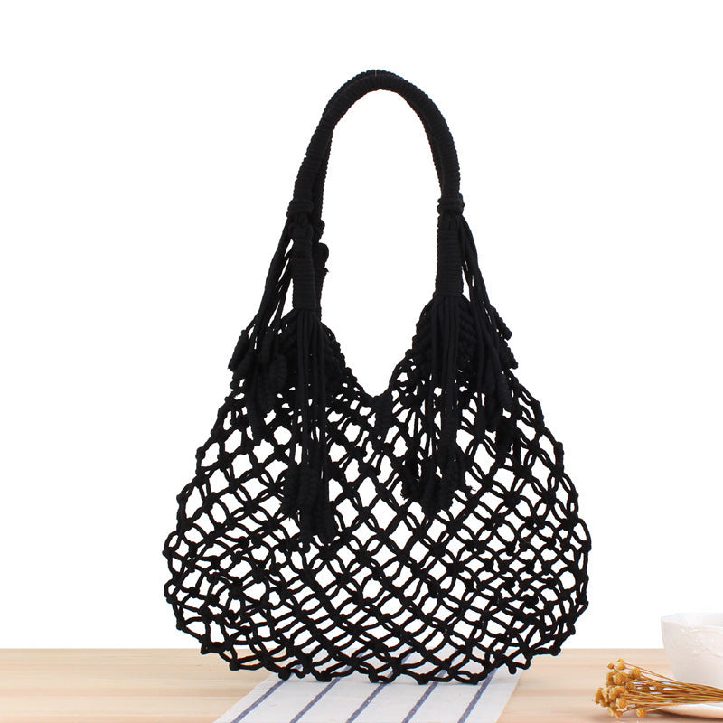 Macrame Tote Bag with Inner Pocket Stornfield