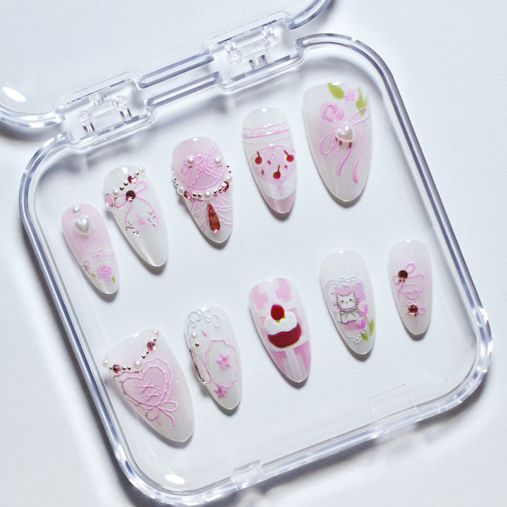 Decorative Press-On Nail Art Set Stornfield