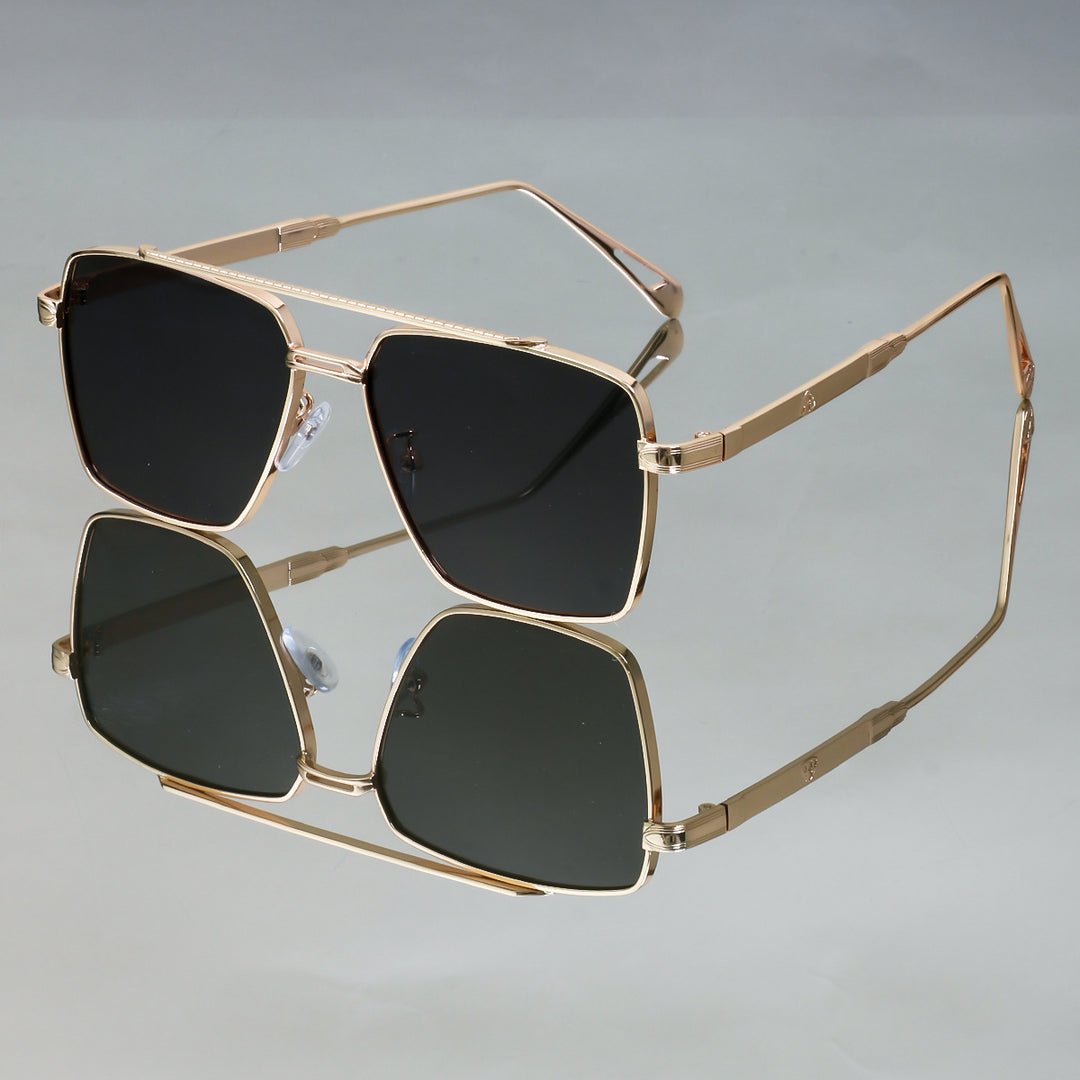 Women's oversized sunglasses with elegant metal frame Stornfield