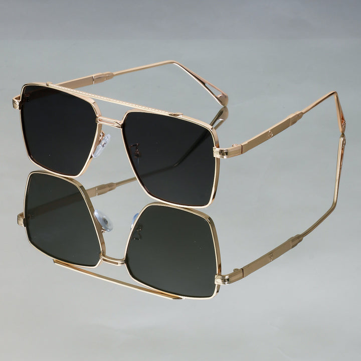 Women's oversized sunglasses with elegant metal frame Stornfield