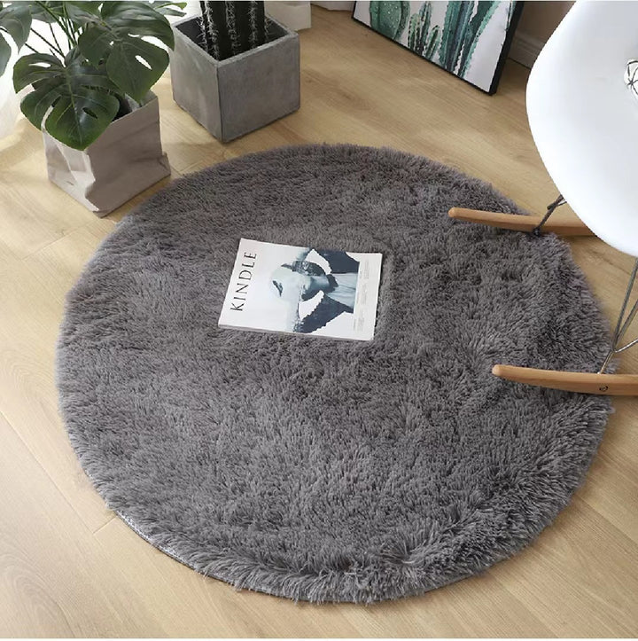 Plush Round Area Rug