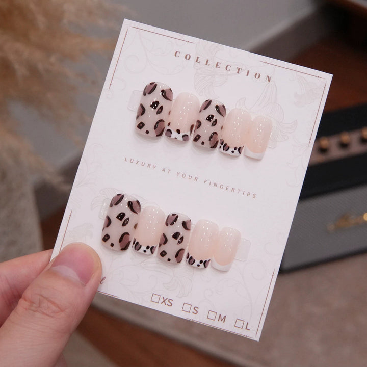 Luxury Leopard Print Press-On Nail Tips