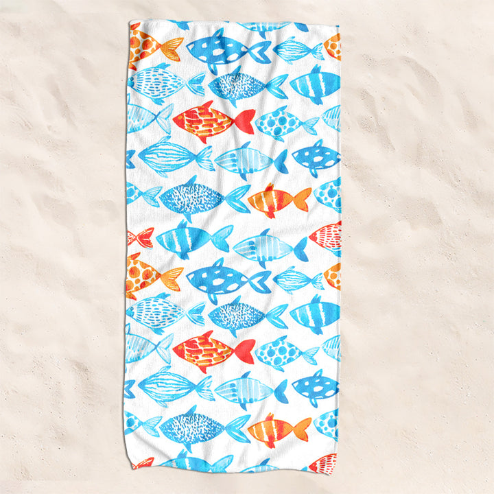 Beach towel with creative turtle pattern Stornfield