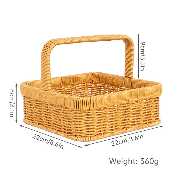 Handcrafted Natural Fiber Storage Basket Stornfield