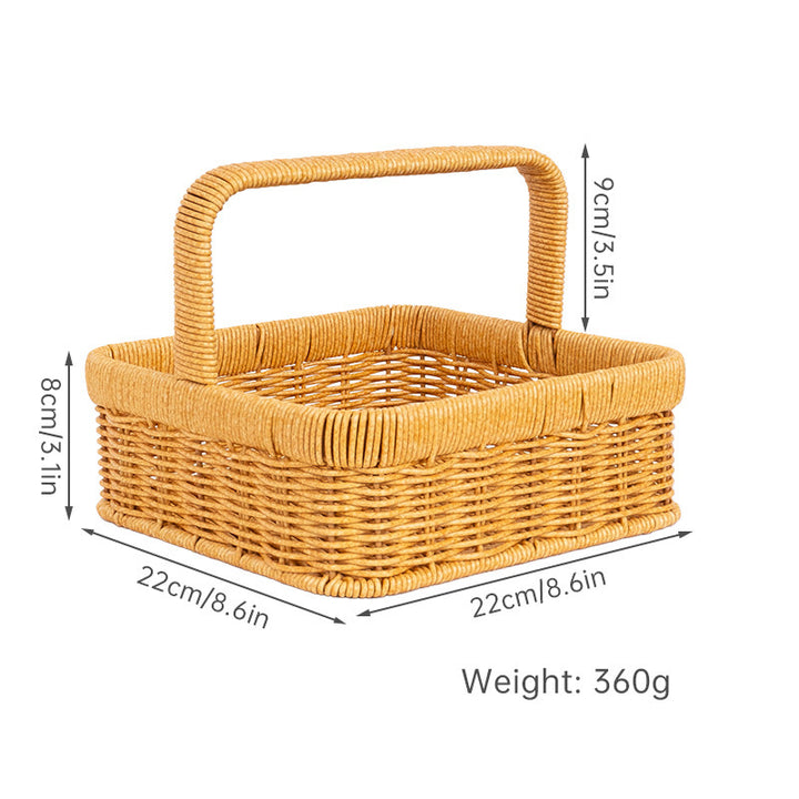 Handcrafted Natural Fiber Storage Basket Stornfield