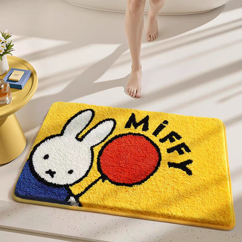Cartoon-Themed Absorbent Bath Mat