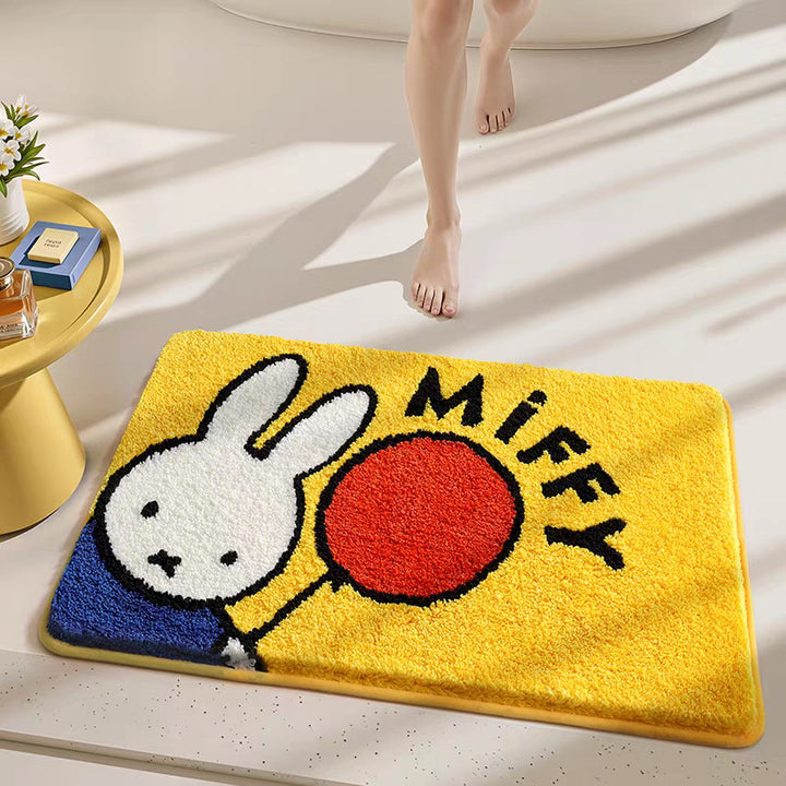 Cartoon-Themed Absorbent Bath Mat