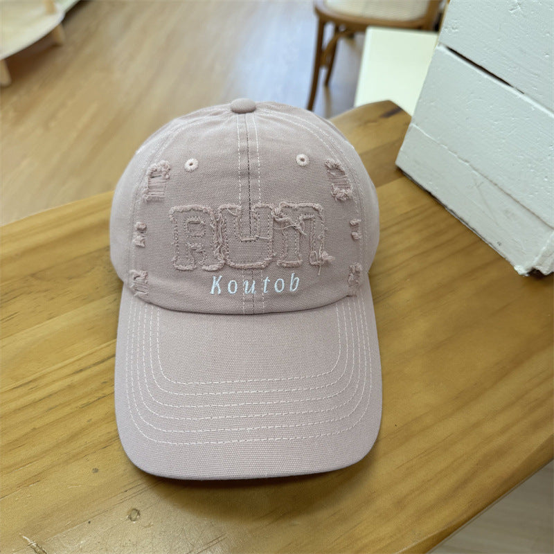 Men's Distressed Embroidered Baseball Cap Stornfield