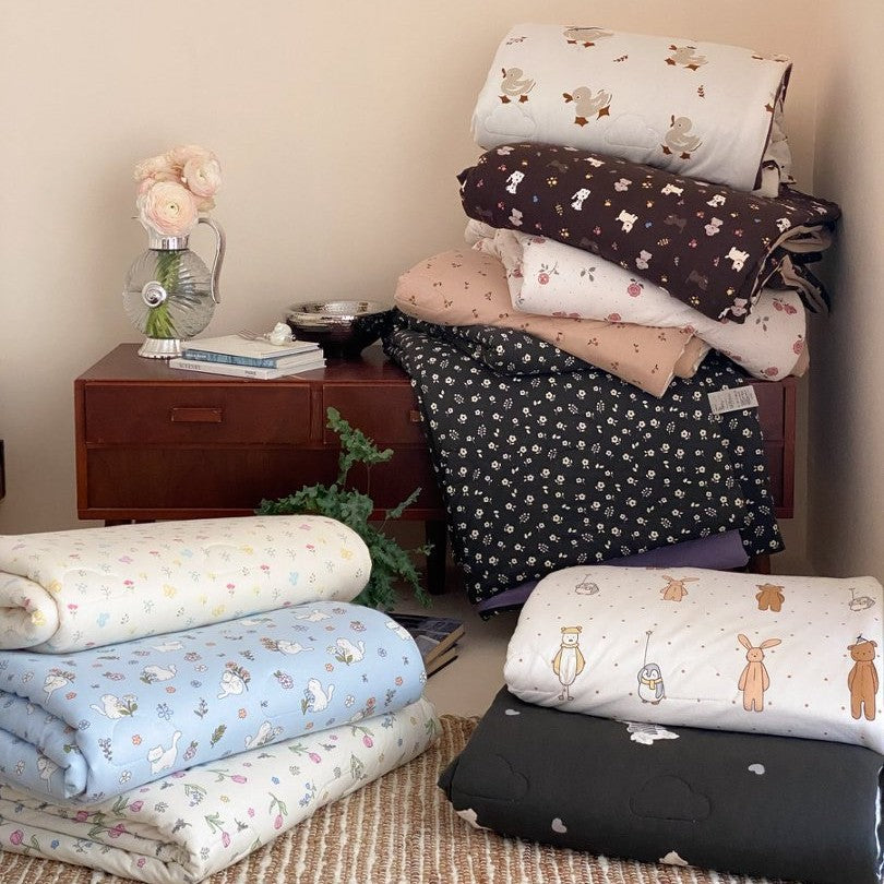 Playful Canine-Print Brushed Microfiber Duvet Cover Set with Smooth Grey Reverse and Envelope Pillowcase