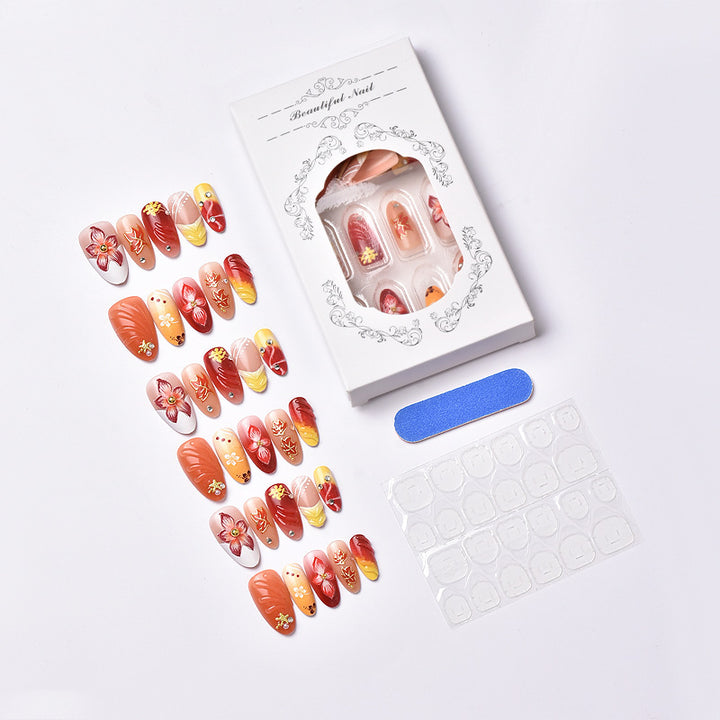 Artistic Floral Press-On Nail Set Stornfield 1790636735