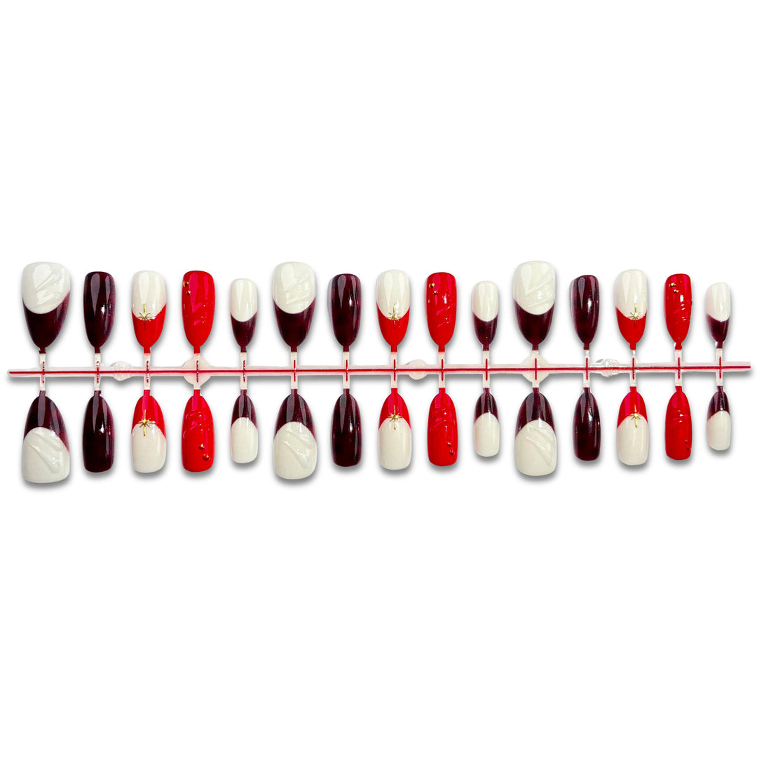 Premium French Tip Press-On Nail Art Set