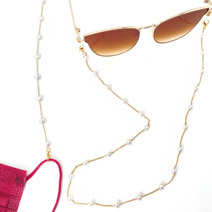 Pearl-Accented Eyewear Chain Stornfield