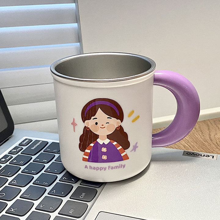Stainless steel mug with funny family motif Stornfield