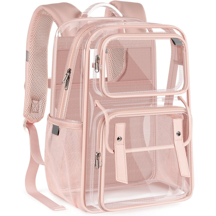 Unisex transparent backpack with multiple compartments and breathable design Stornfield