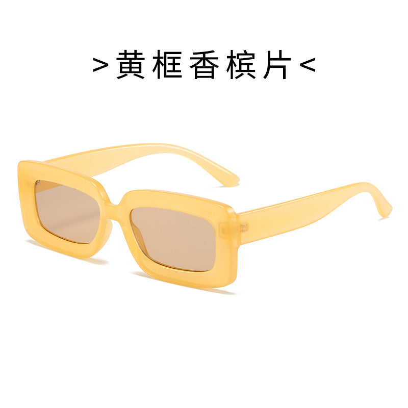Women's Fashion Turtle Sunglasses with Rectangular Frame and Gradient Lenses Stornfield
