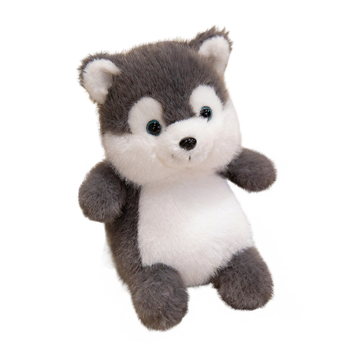 Plush Sitting Husky Comforter with Ultra-Soft Faux Fur and Embroidered Features Stornfield