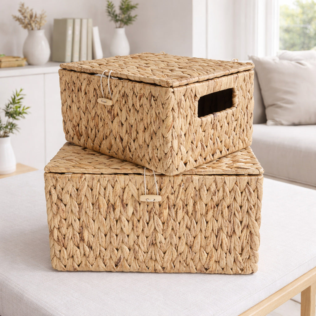 Handcrafted Storage Basket Made of Natural Materials Stornfield
