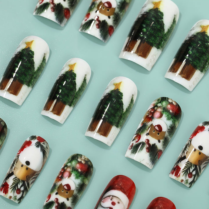 Artificial nails in festive Christmas design Stornfield 1788542011