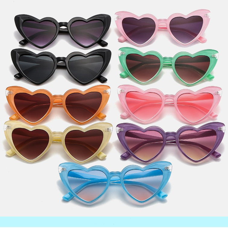 Women's fashionable heart sunglasses with UV protection Stornfield