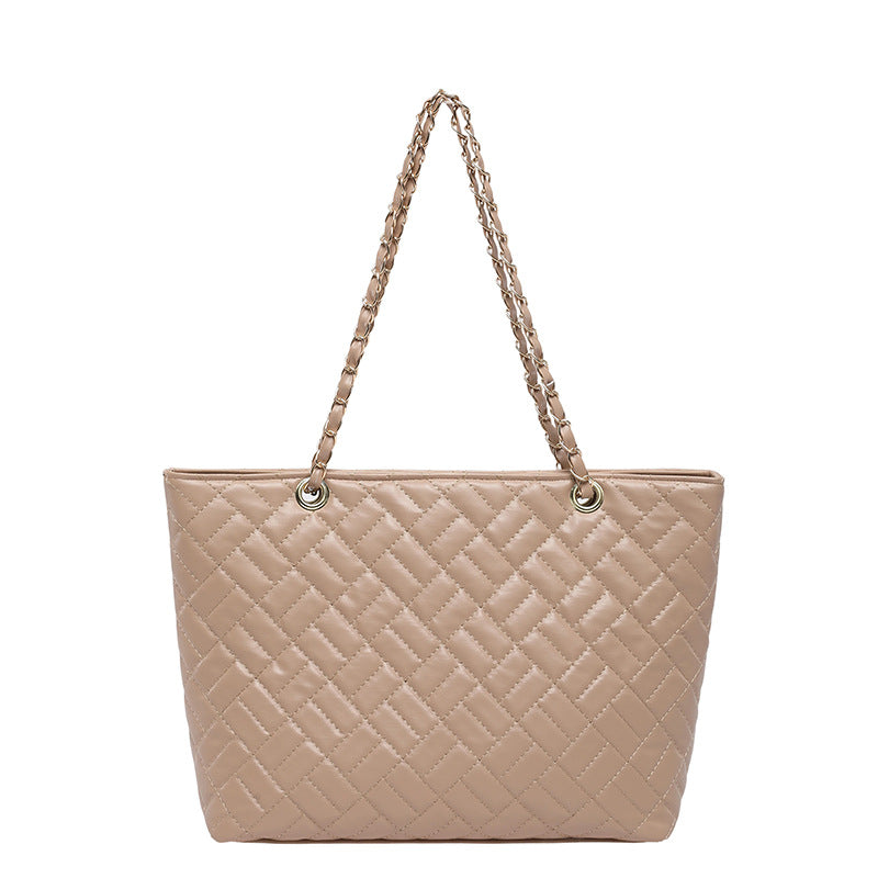 WoQuilted Tote Bag with Chain Handles Stornfield