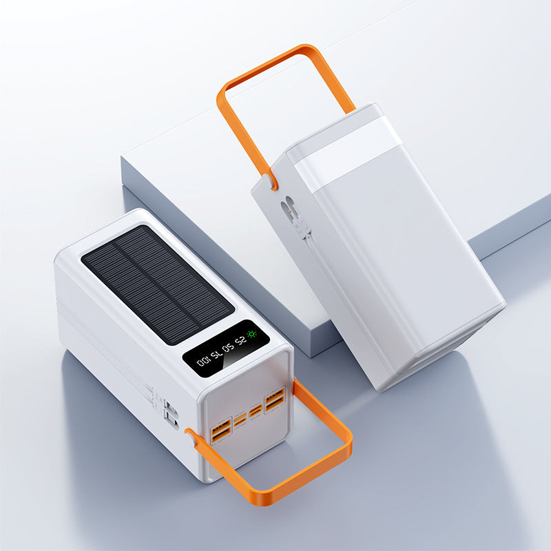 Portable solar power bank with LCD display and fast charging function Stornfield