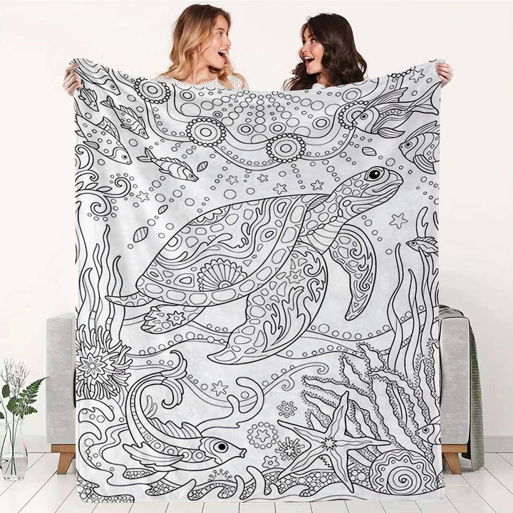 Soft Cartoon Dachshund-Themed Fleece Blanket