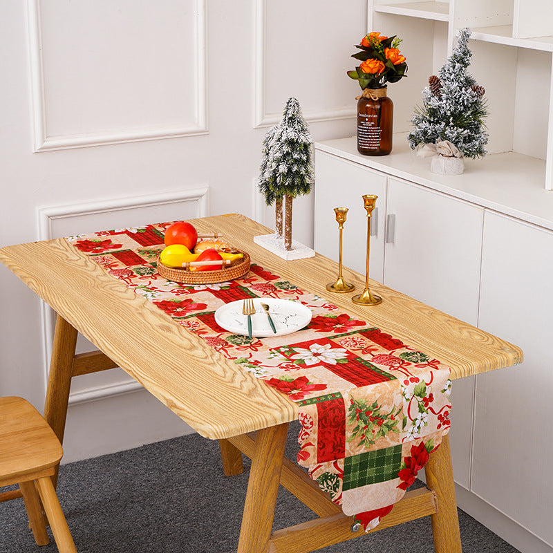 Festive table runner with Christmas motifs Stornfield
