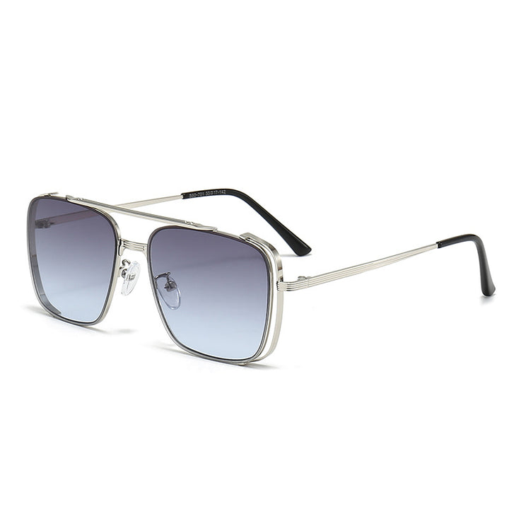 Women's fashionable square sunglasses with elegant metal frame Stornfield