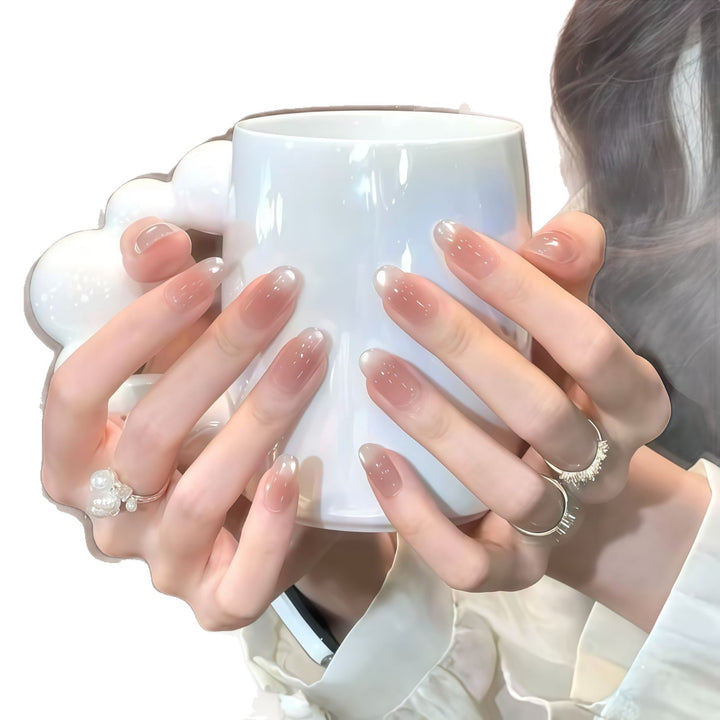Gradient Almond-Shaped Press-On Nails Stornfield