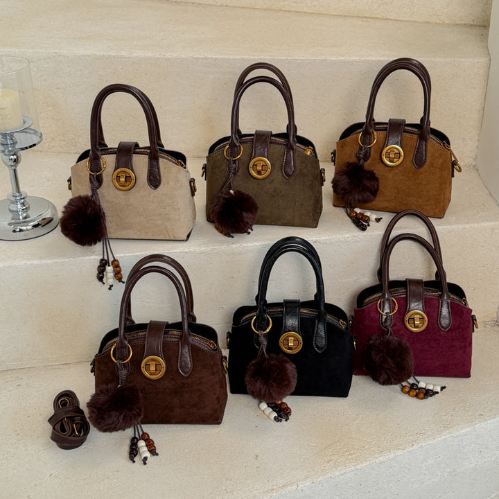 Handheld Suede Purse