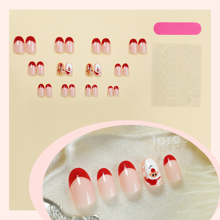 Christmas art nail set with festive designs Stornfield