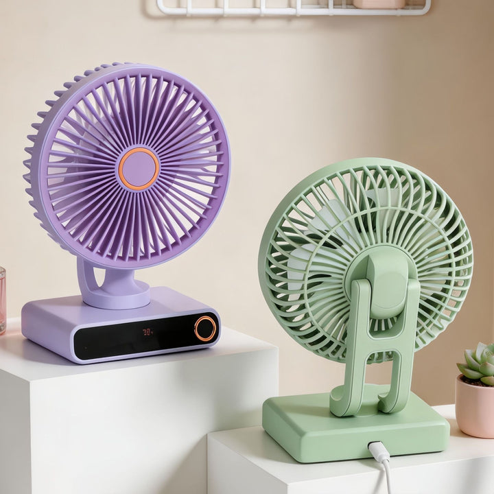 Women's Portable Table Fan with Modern Design and Adjustable Tilt Angle Stornfield