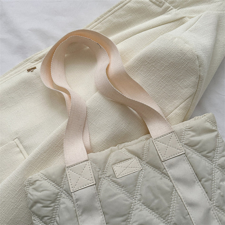 Quilted Large Tote Bag
