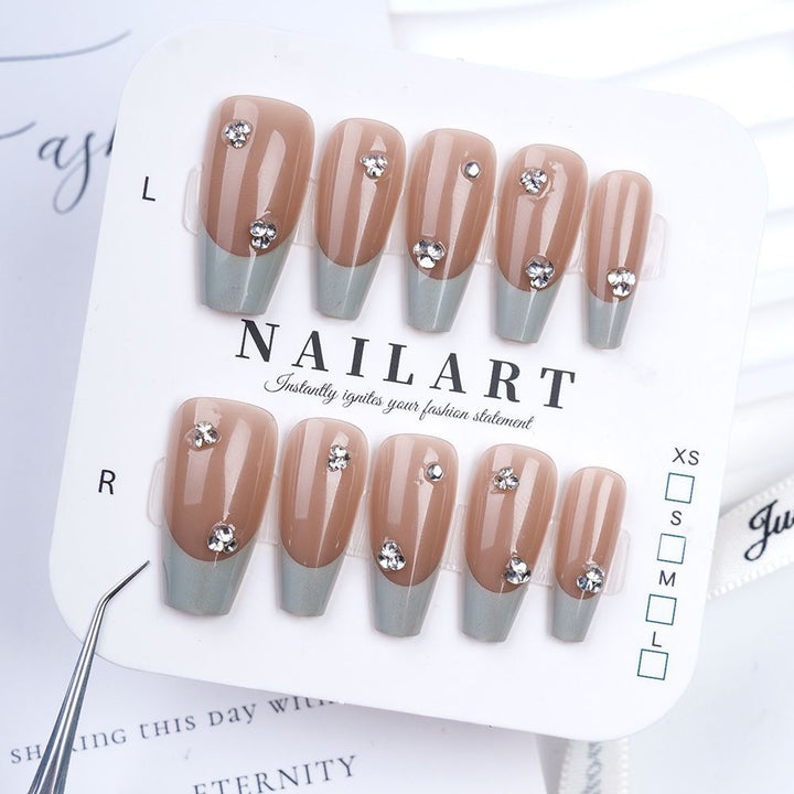 Butterfly-Inspired Stiletto Press-On Nails