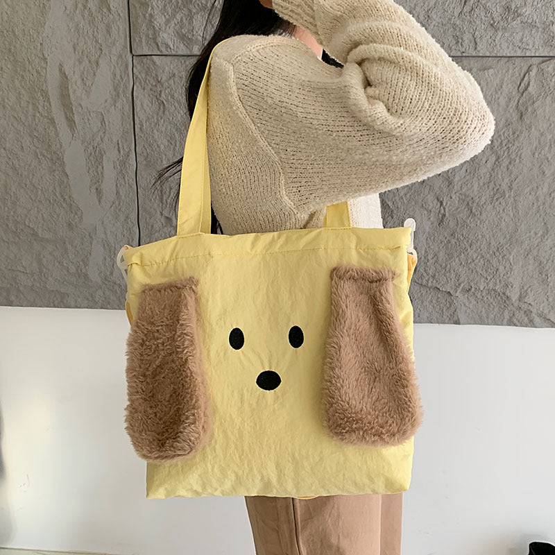 Playful Dog-Themed Tote Bag