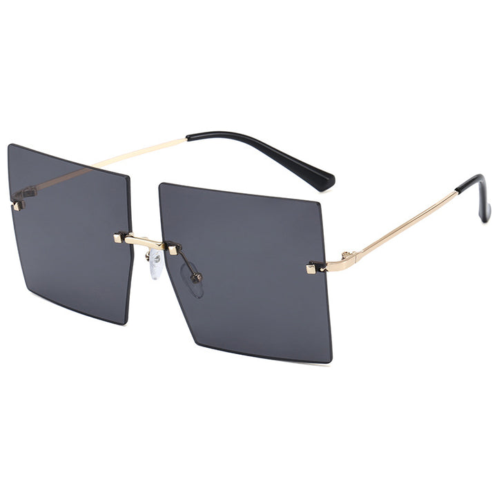 Women’s modern geometric sunglasses with filigree metal frame Stornfield