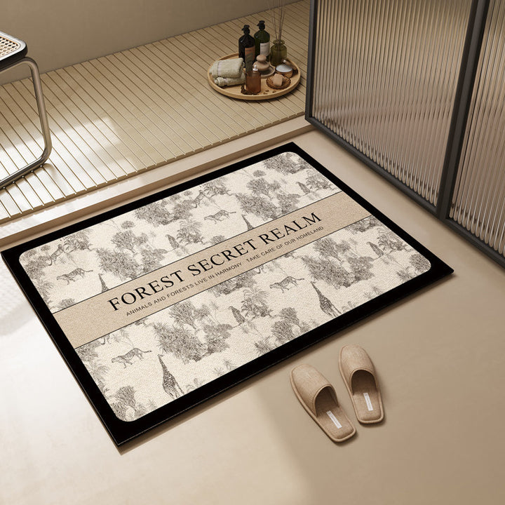 Modern Textured Bathroom Mat