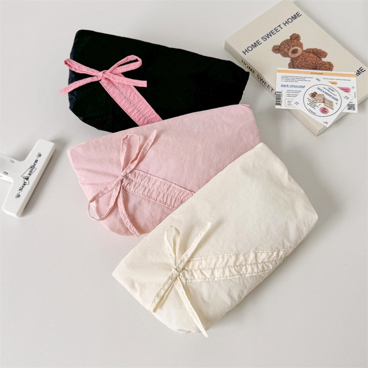 Quilted Pencil Case with Ribbon Closure Stornfield