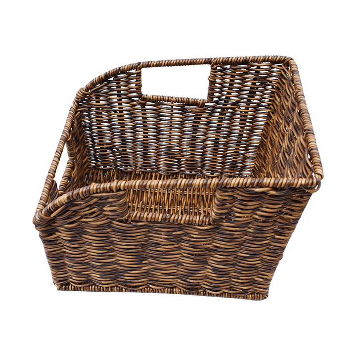 Artisan Woven Round Storage Basket Stornfield