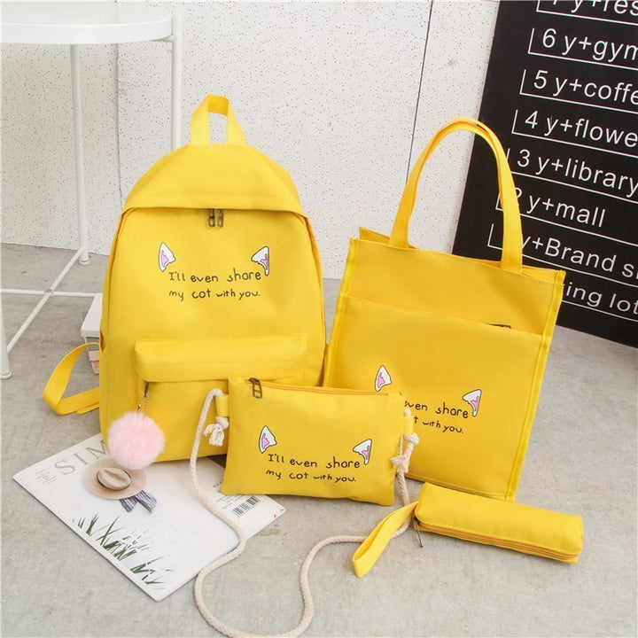 Cute Character Multi-Piece Backpack Set Stornfield