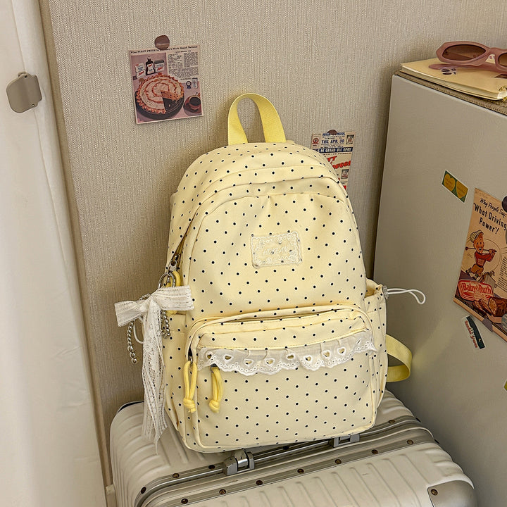Charming Polka Dot Patterned Backpack Stornfield