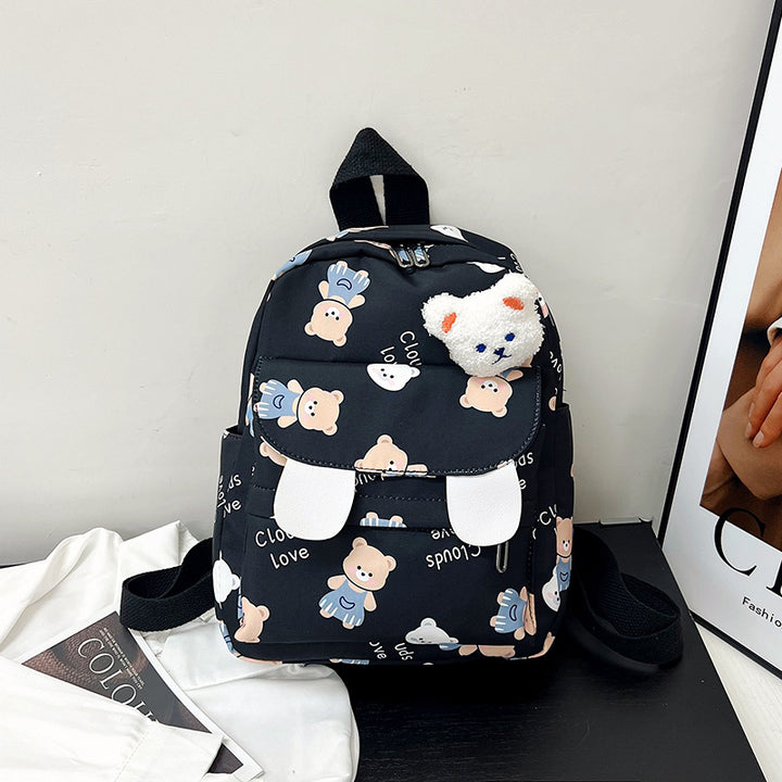 Cute Plush Bear-Themed Mini Backpack Stornfield