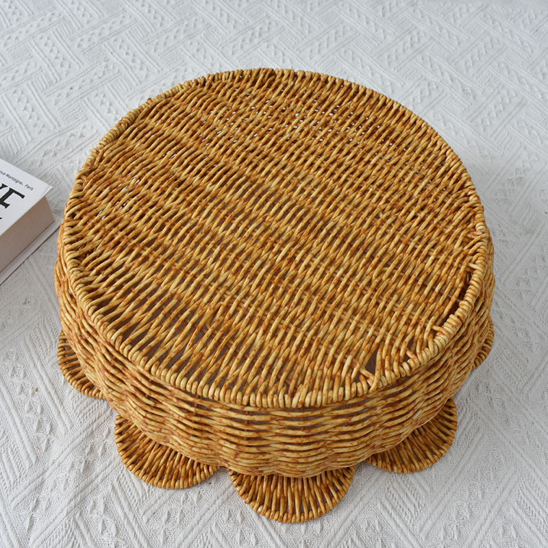 Decorative Woven Flower-Shaped Basket Stornfield