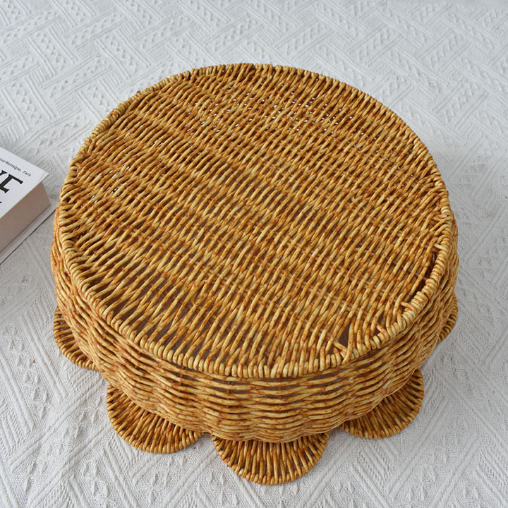 Decorative Woven Flower-Shaped Basket Stornfield