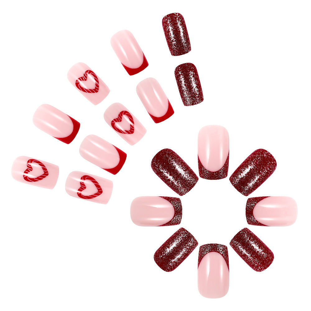 Creative Holiday Themed Press-On Nails Stornfield
