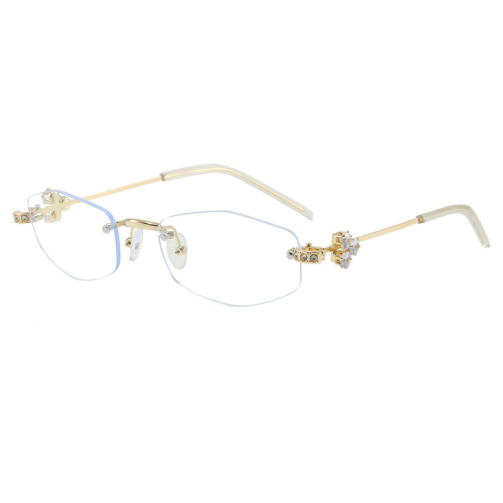 Fashionable Sunglasses in Elegant Rectangular Design with Floral Details Stornfield