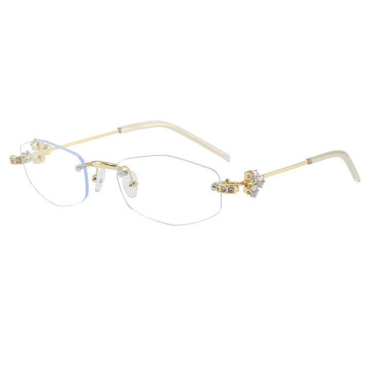 Fashionable Sunglasses in Elegant Rectangular Design with Floral Details Stornfield